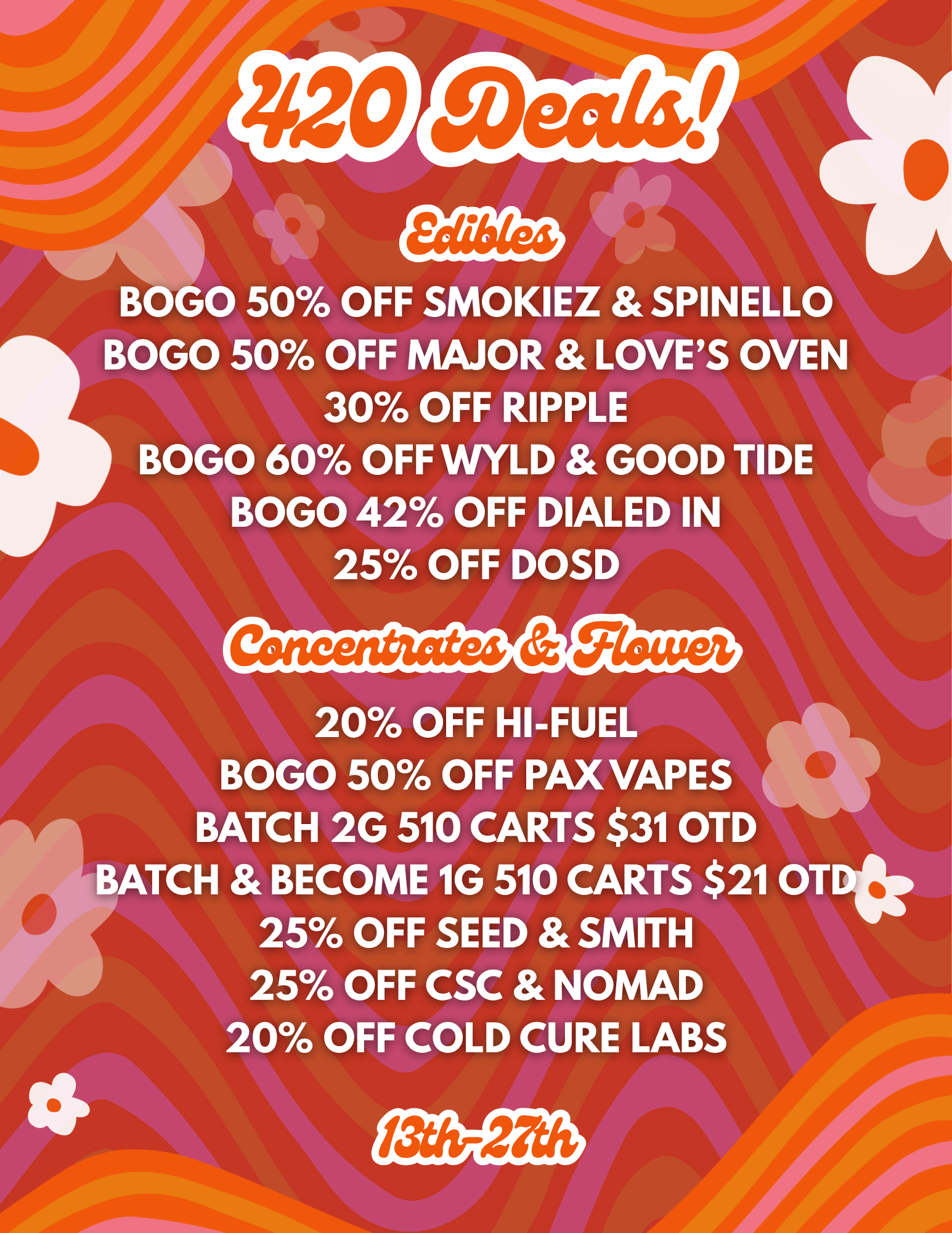 「4ルーブル50コペイカ」　クーポン Colorado 420 Deals at Mag Road | Magnolia Road Cannabis Co.